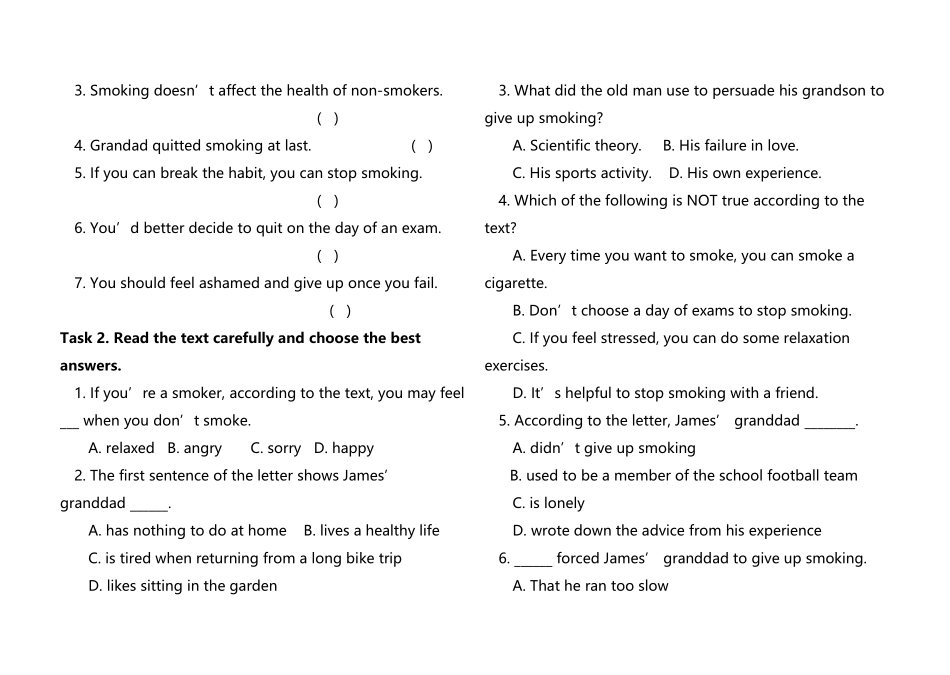 人教版英语选修6第三单元阅读学案_第3页