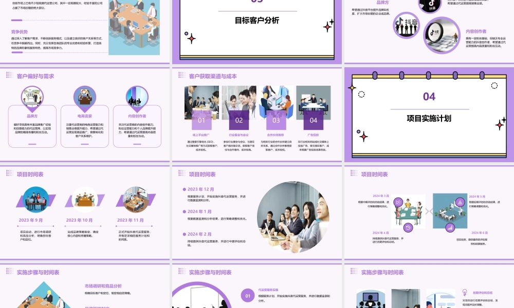 抖音代运营项目商业计划书方案