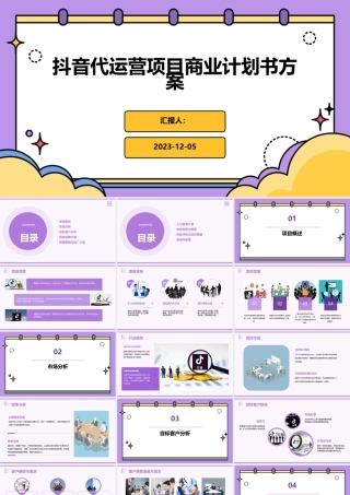 抖音代运营项目商业计划书方案