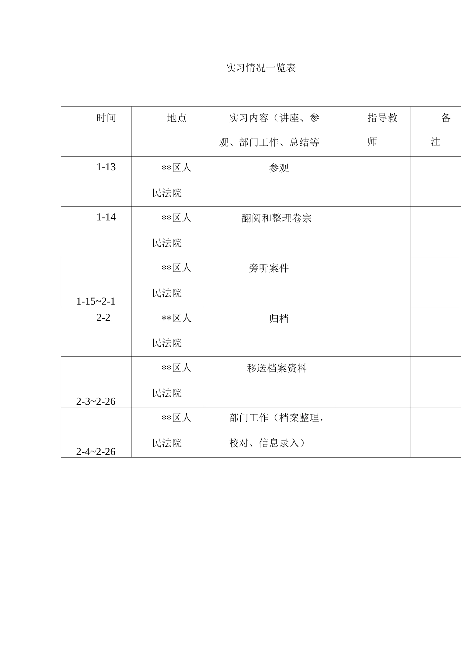 人民法院实习报告一_第2页