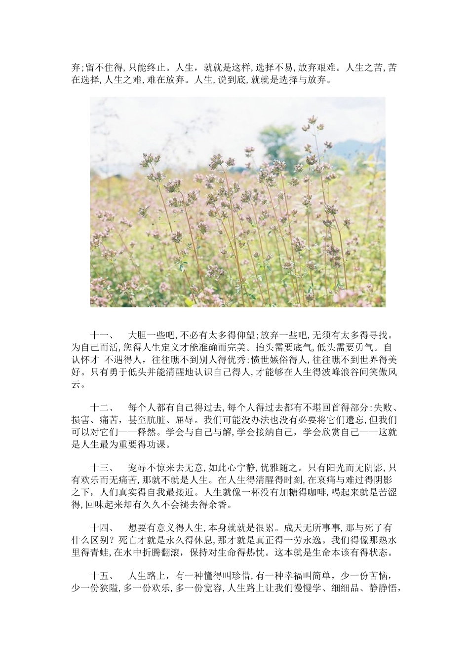 人生哲理的格言大全 人生处处风景_第3页