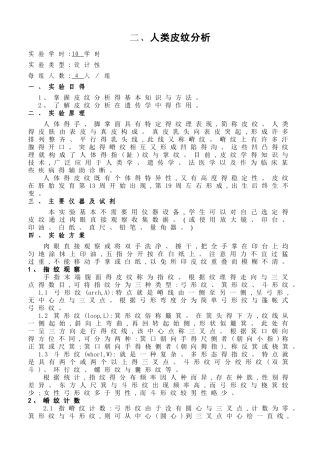 人类皮纹分析