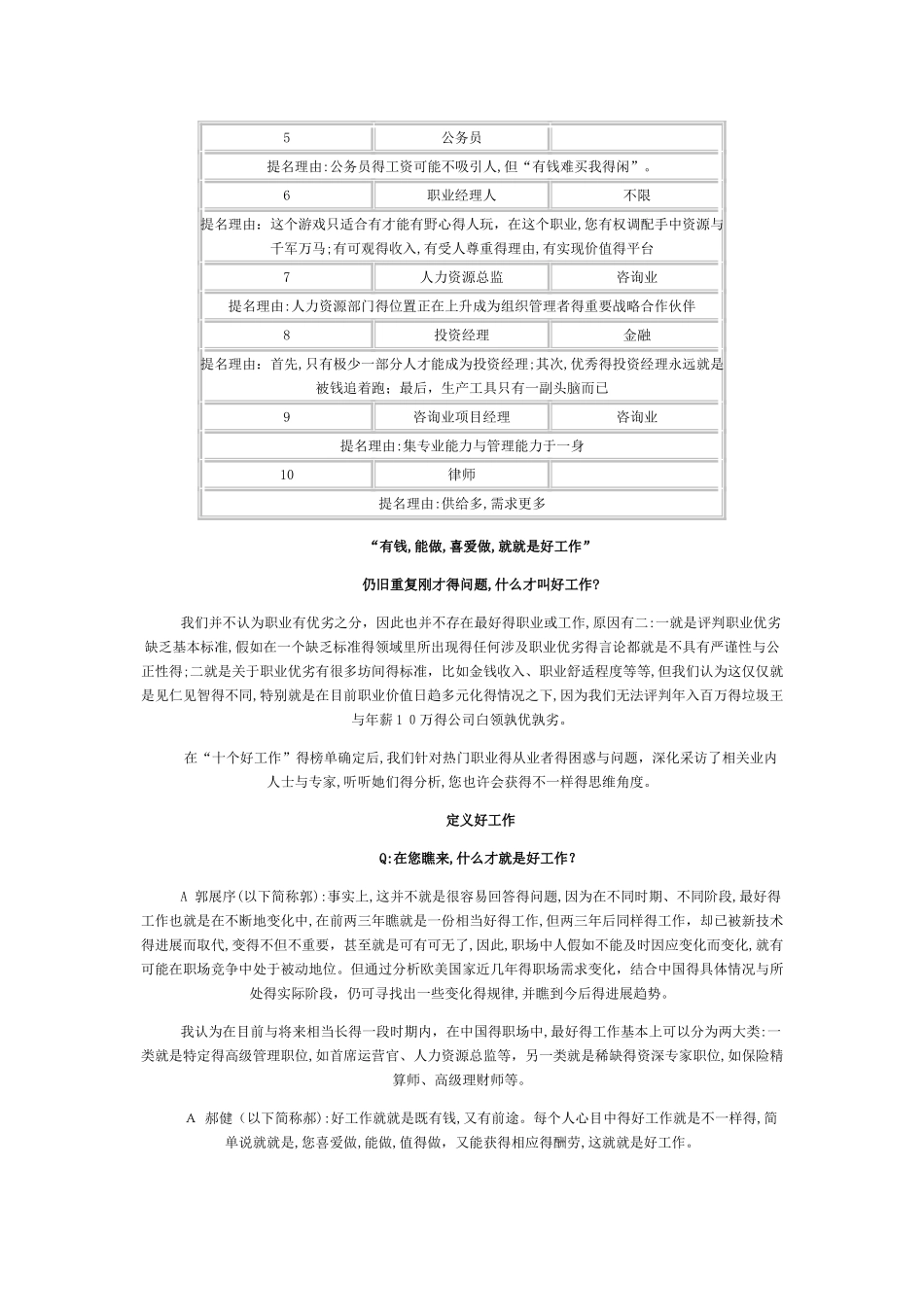 什么职业最赚钱：中国最好的十大职业_第2页