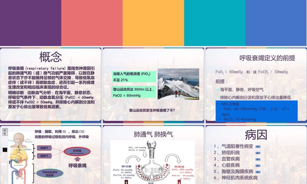 呼吸衰竭与呼吸支持