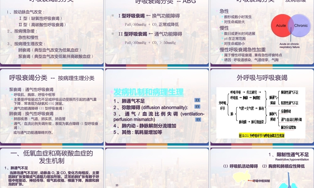 呼吸衰竭与呼吸支持