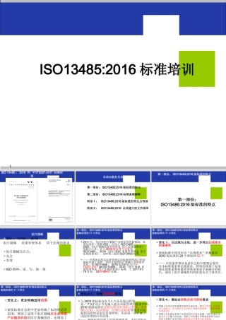 iso13485-2016标准培训课件