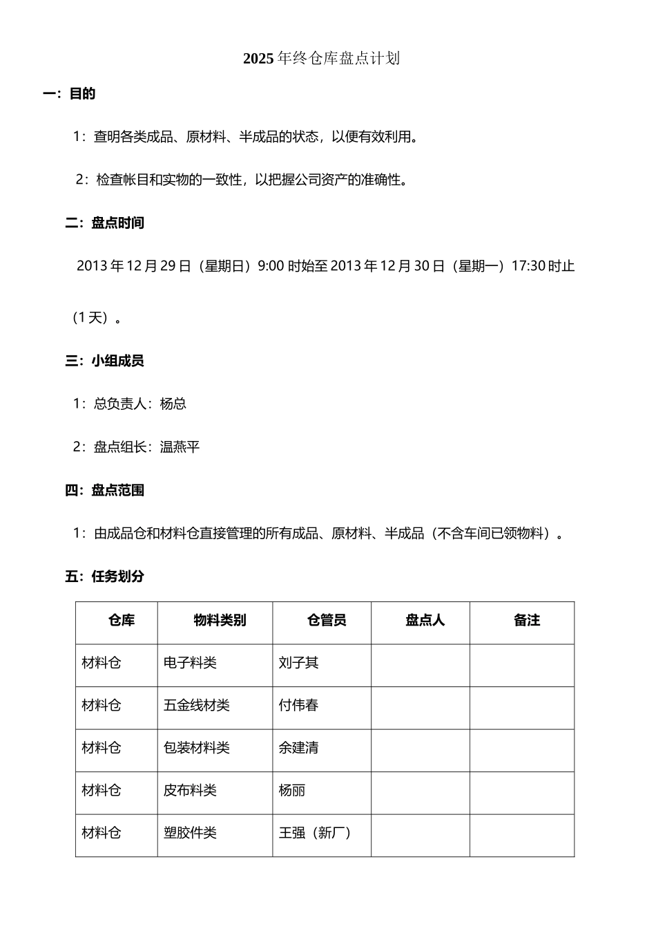 仓库盘点计划_第2页