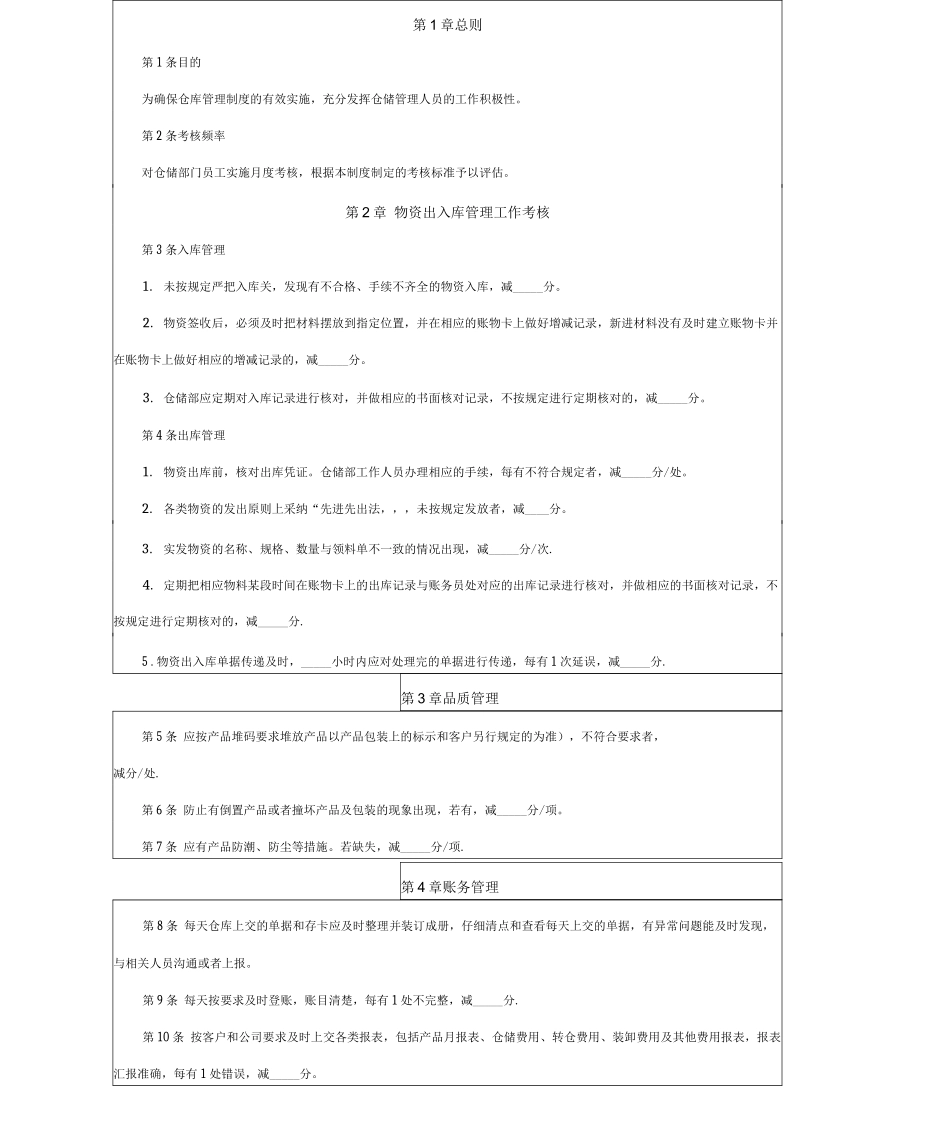仓库考核制度_第3页