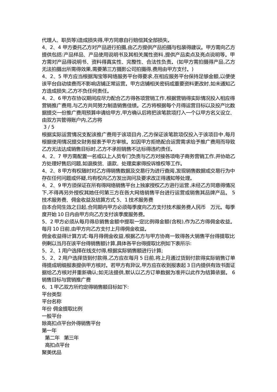 代运营合作协议_第2页