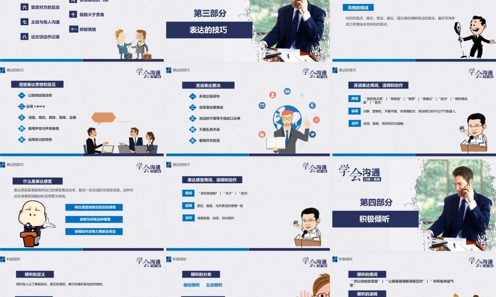 沟通能力培训 员工入职培训 表达力培训 企业培训模板