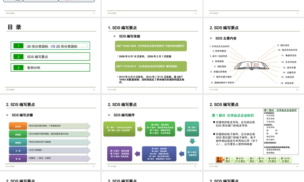 如何符合中国GHS新国标