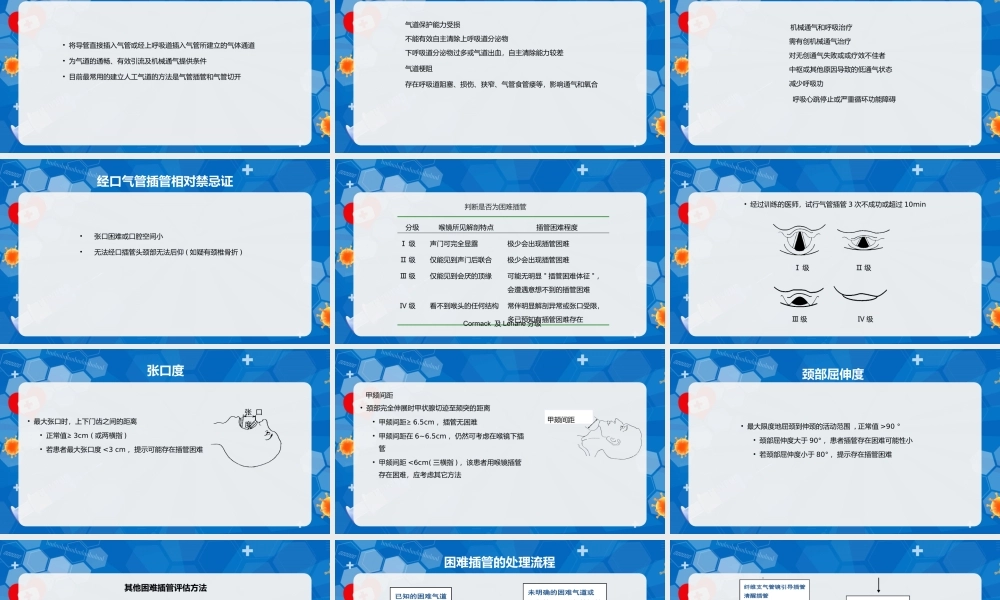 人工气道的建立气管插管术
