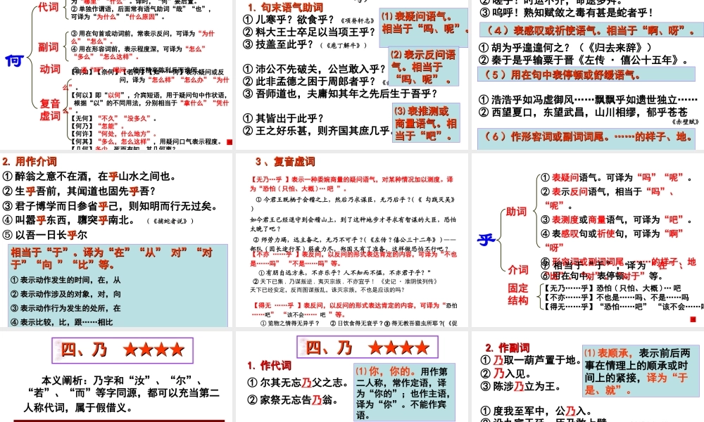 18个文言虚词用法归纳.ppt