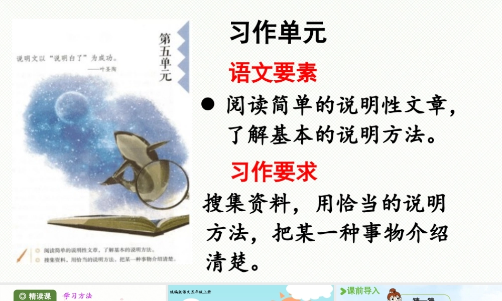 24人教统编版小学五年级语文上册第五单元16.太阳第1课时  课件