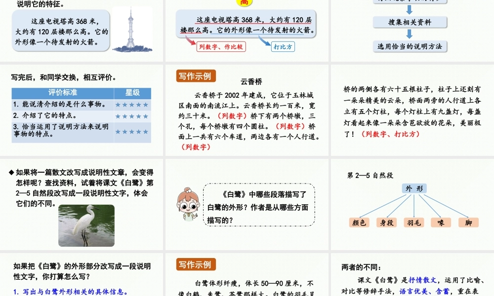 24人教统编版小学五年级语文上册第五单元交流平台与初试身手  课件