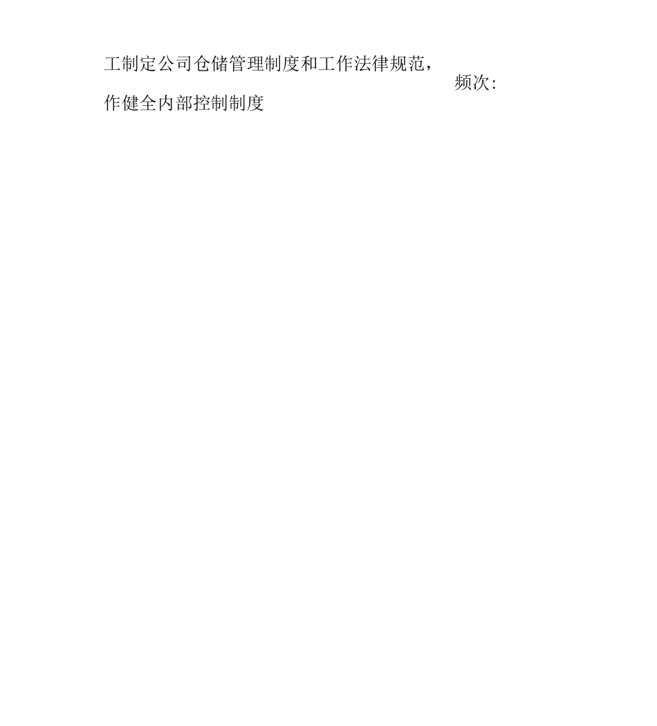 企业仓储部部长职务说明书_第3页