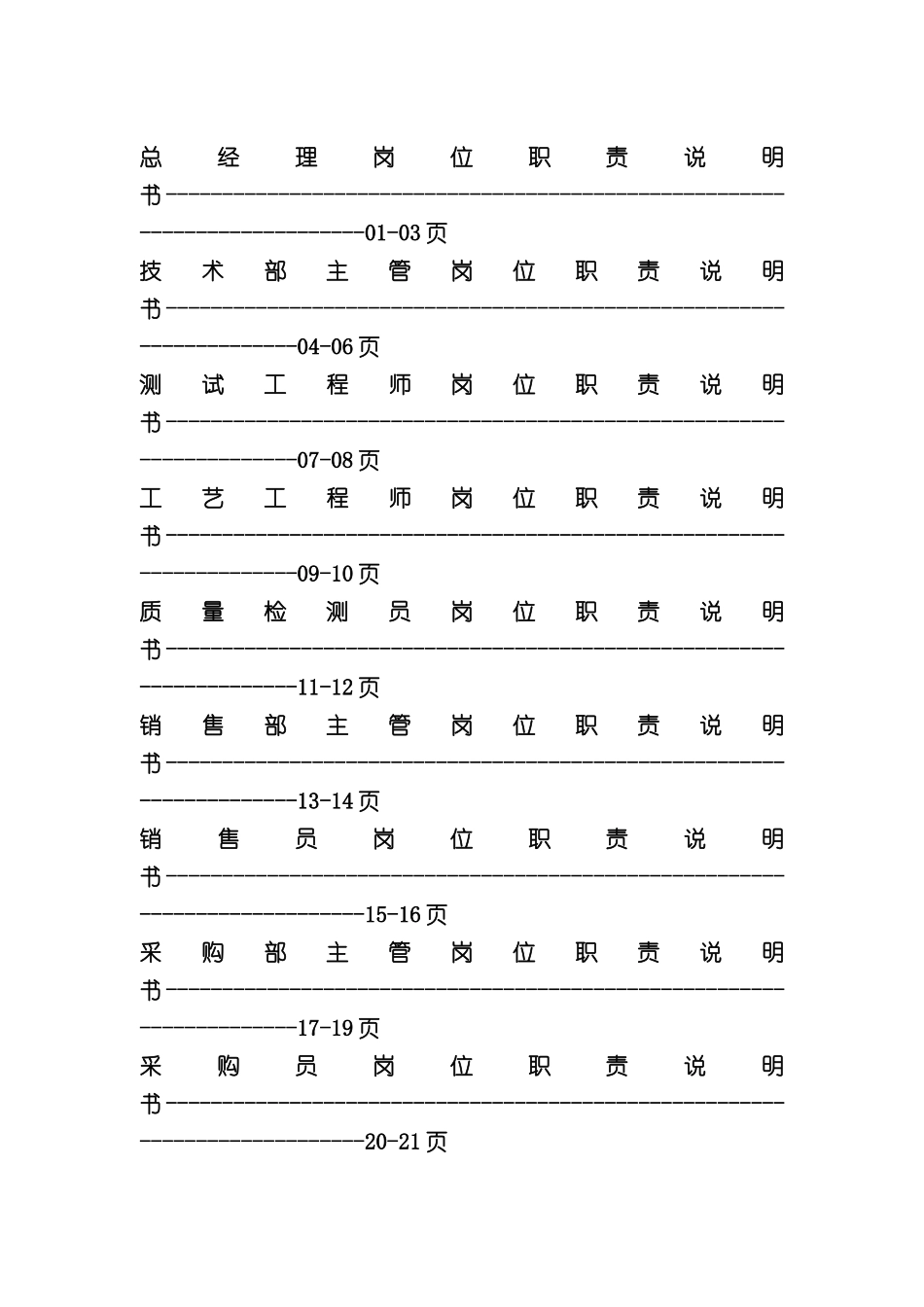 企业各岗位职责说明书_第3页