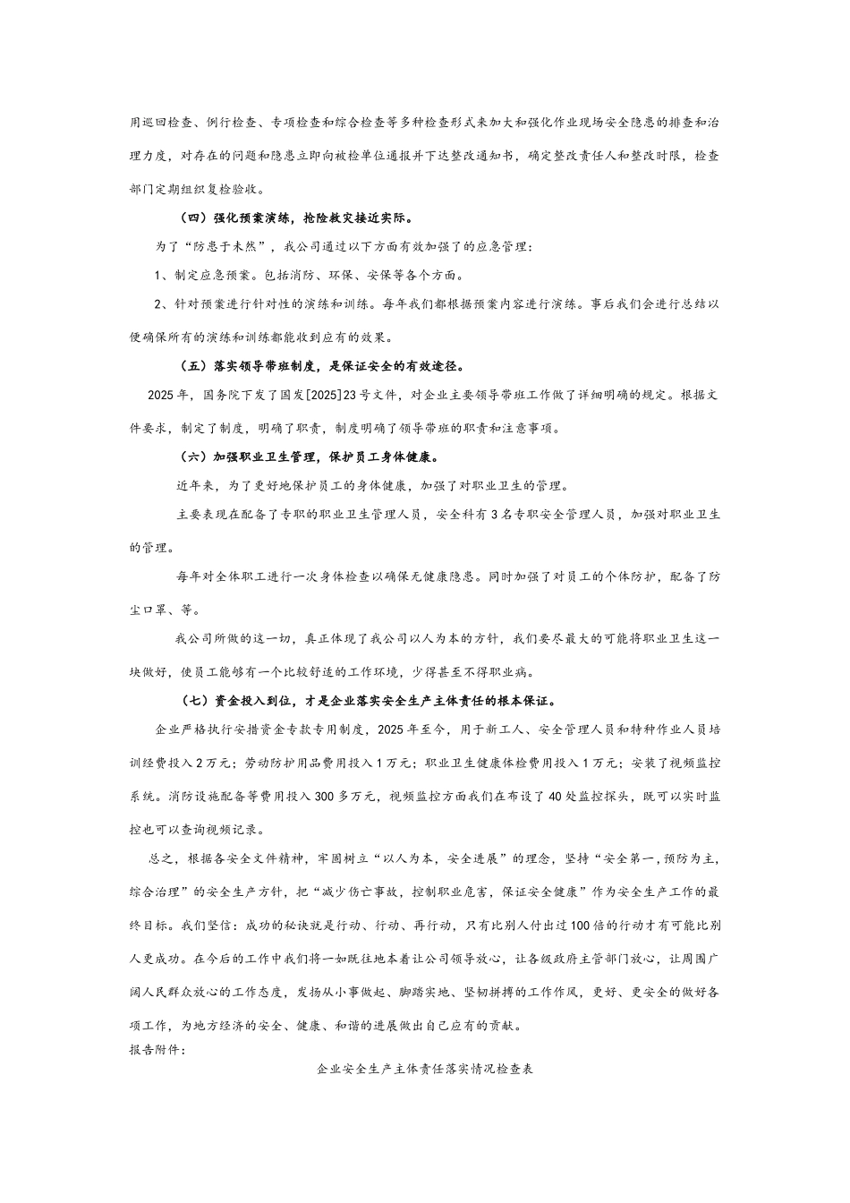 企业安全生产主体责任汇报材料_第3页