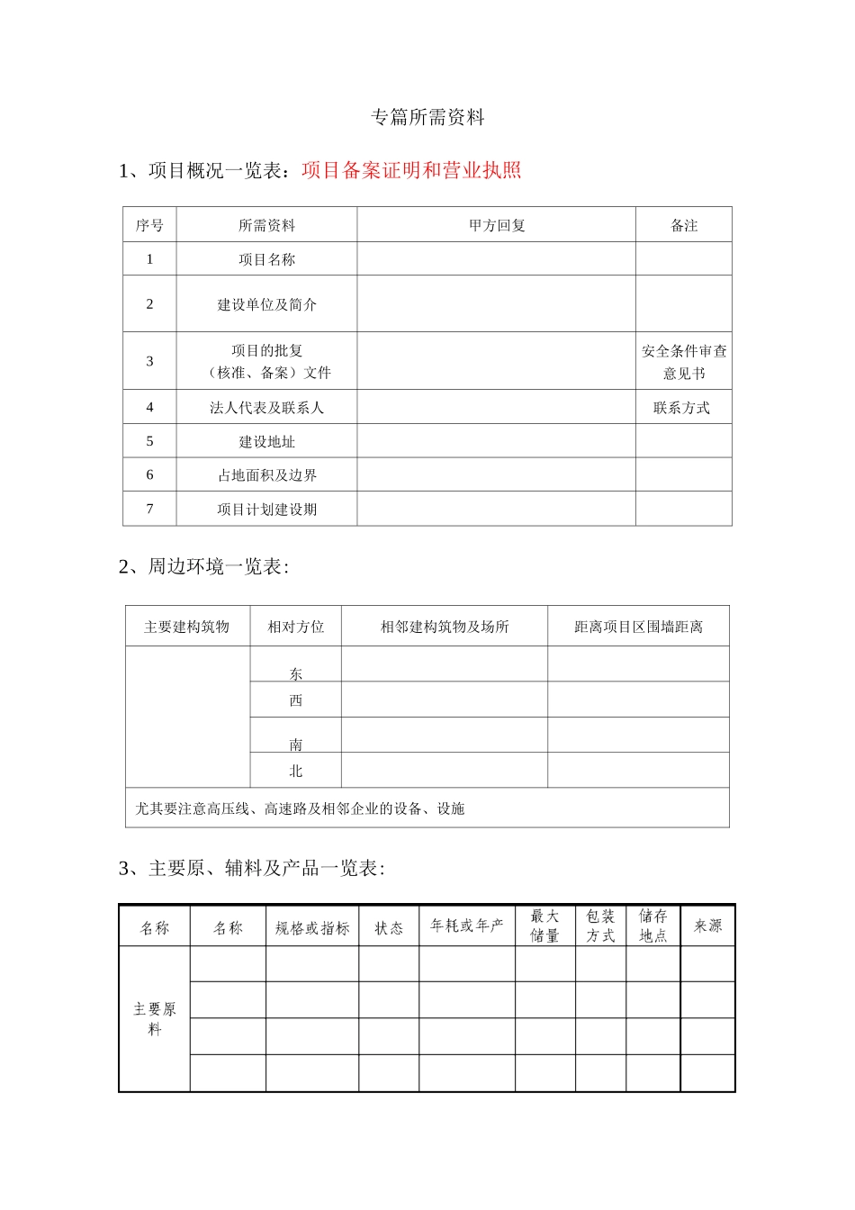 企业安全管理情况调查清单_第1页