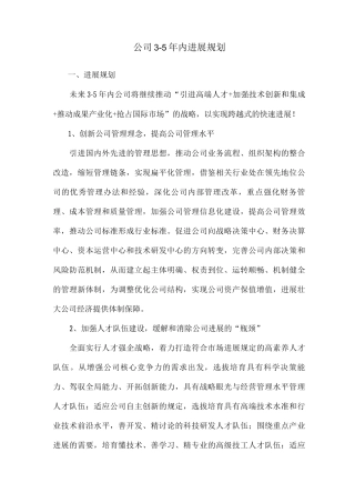 企业年发展规划