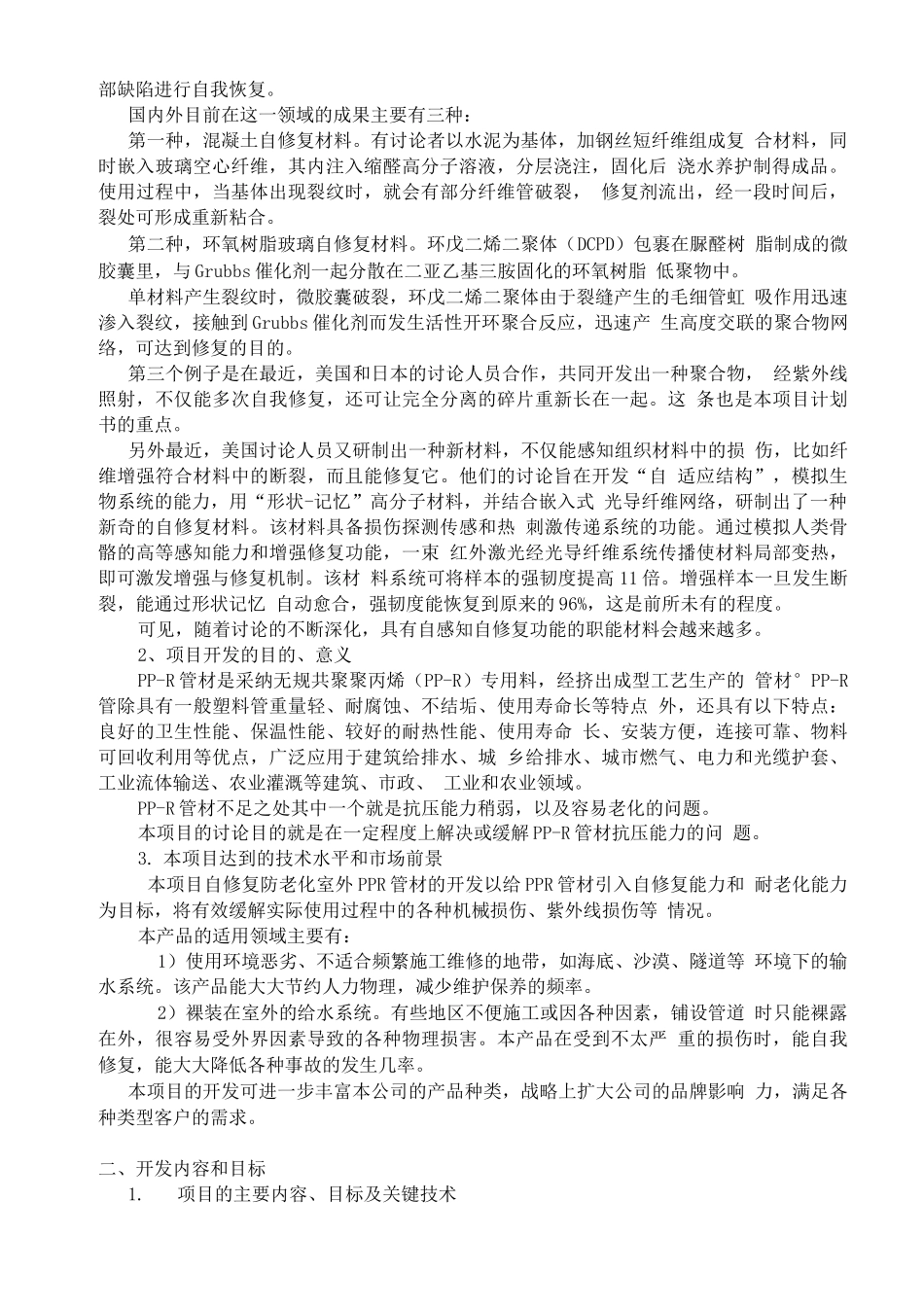 企业技术开发项目计划书_第2页