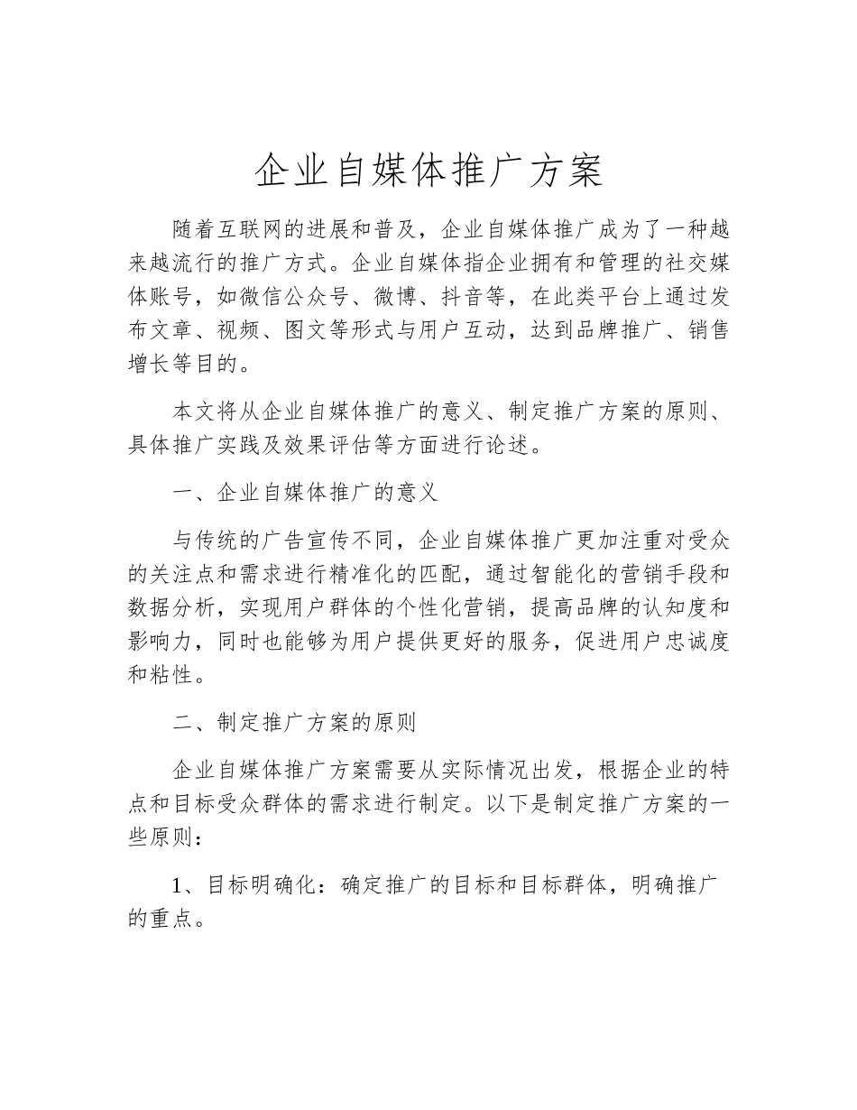 企业自媒体推广方案_第2页