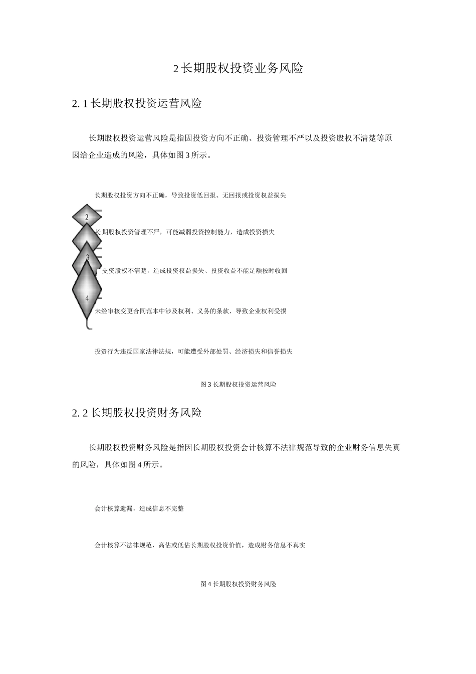 企业长期股权投资管理目标及业务风险_第2页