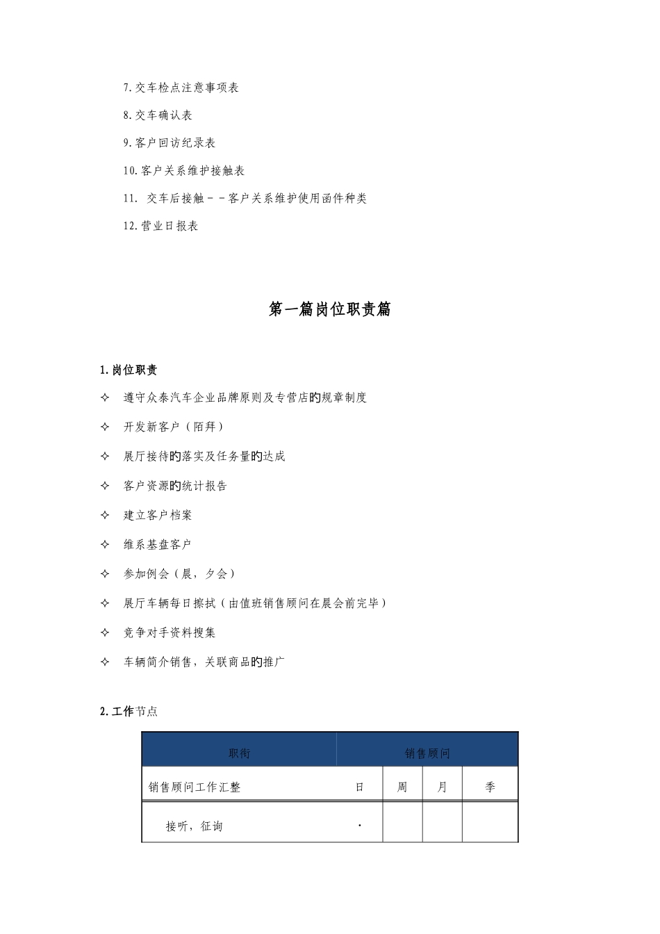 众泰汽车专营店销售顾问手册_第3页