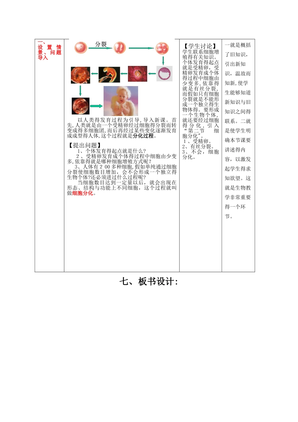 优秀教案细胞的分化_第2页