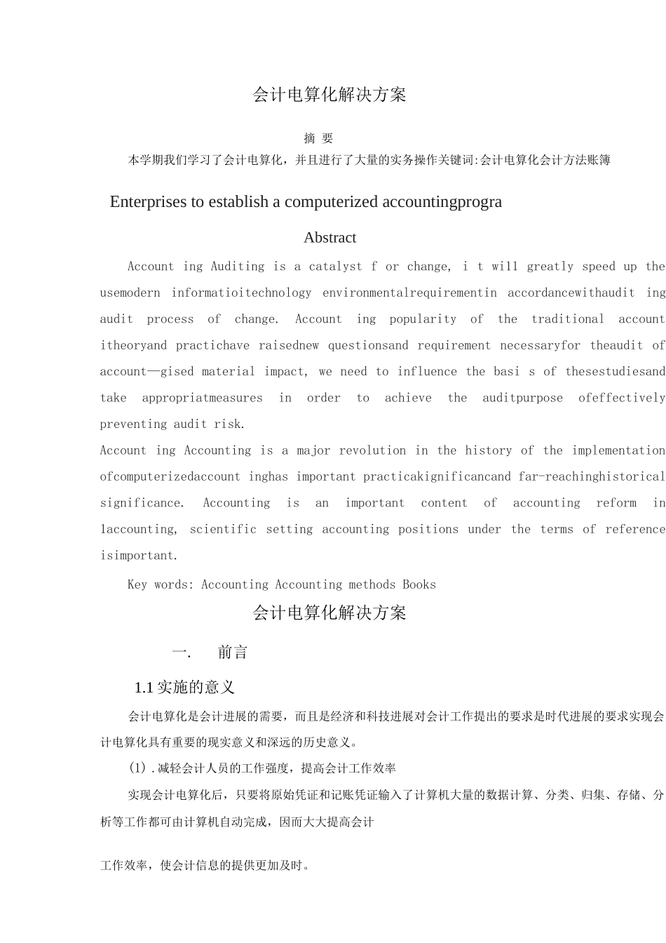会计电算化解决方案_第1页