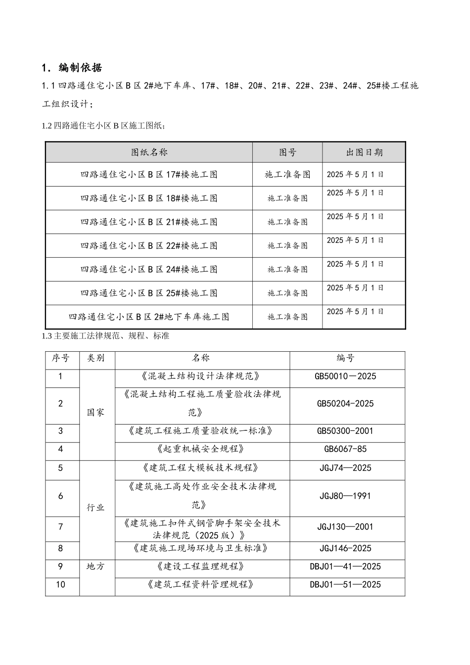 住宅小区地上模板施工方案_第2页