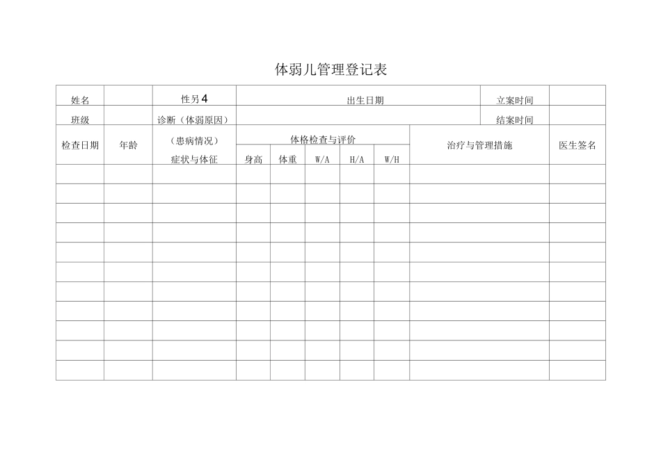 体弱儿管理记录表_第1页