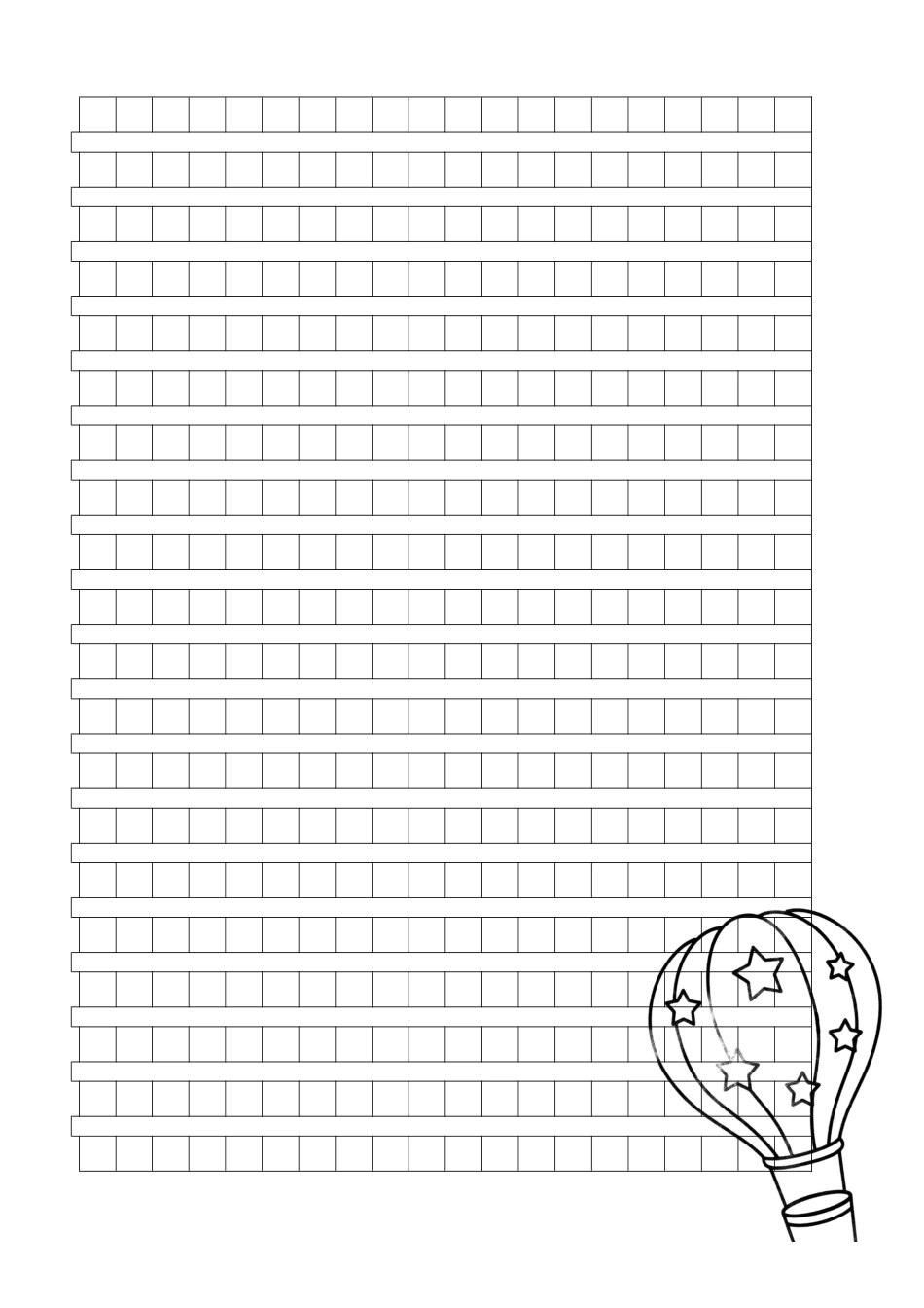作文稿纸精美配图A4打印模板 _第3页
