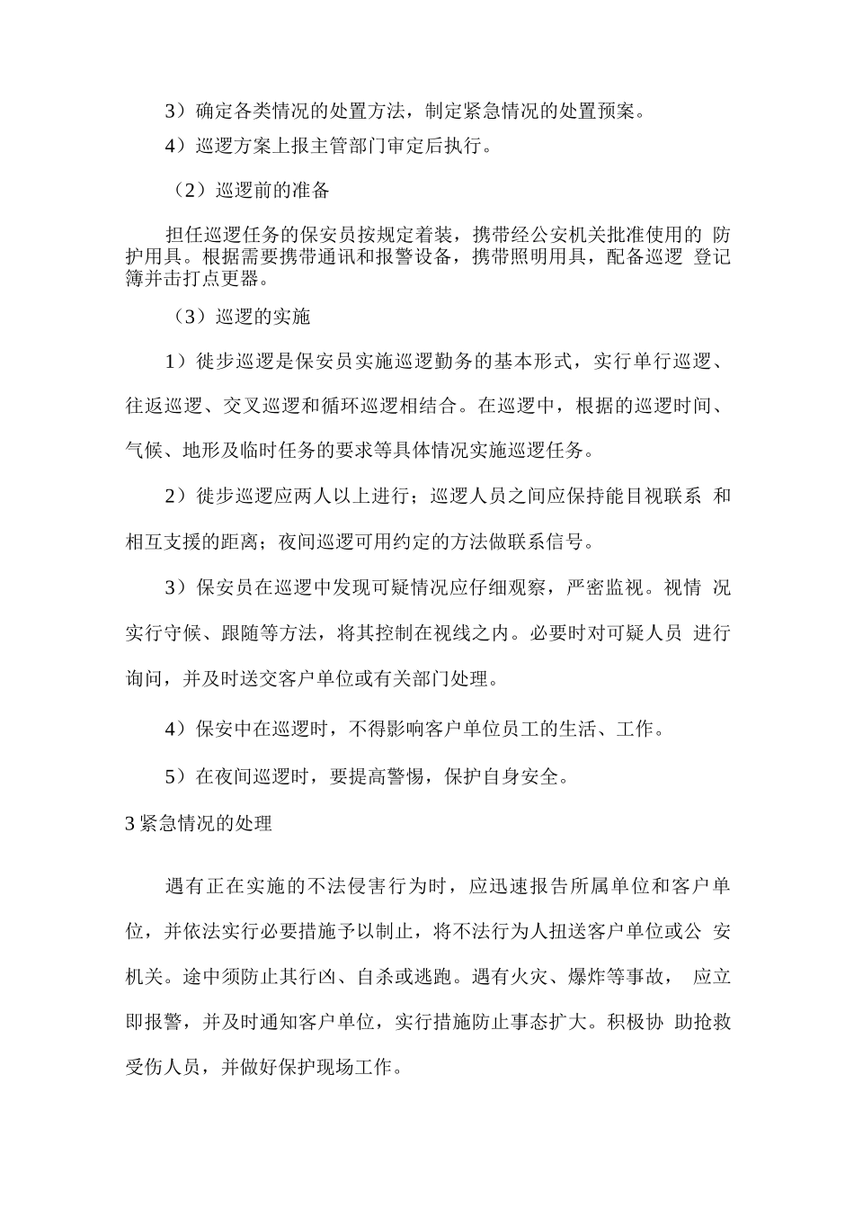 保安巡逻服务方案_第2页