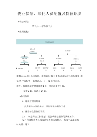 保洁人员培训管理方案