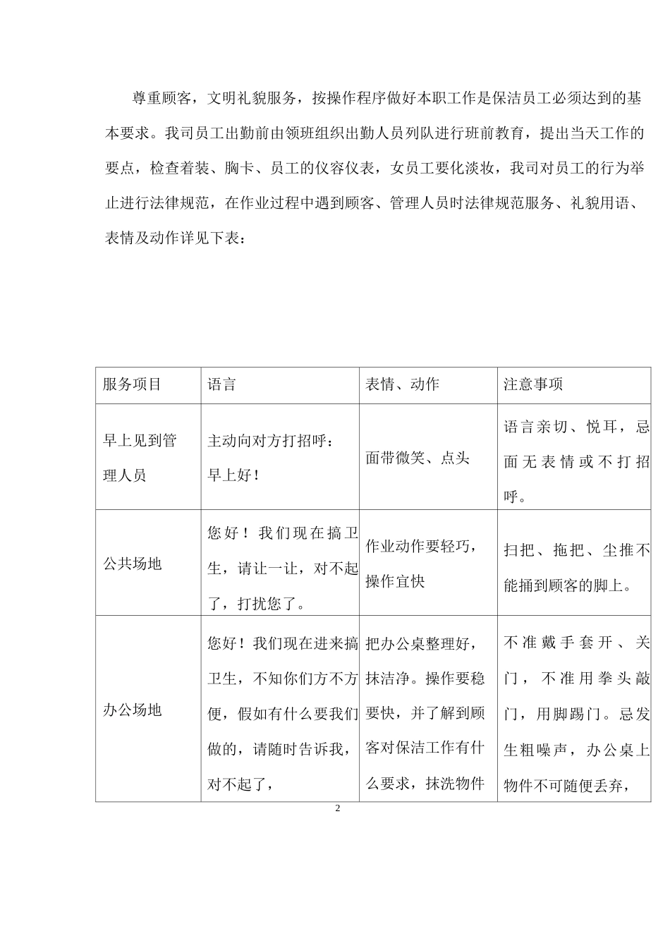 保洁员素质要求_第2页