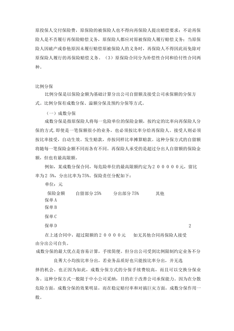 保险业务再保险知识_第2页