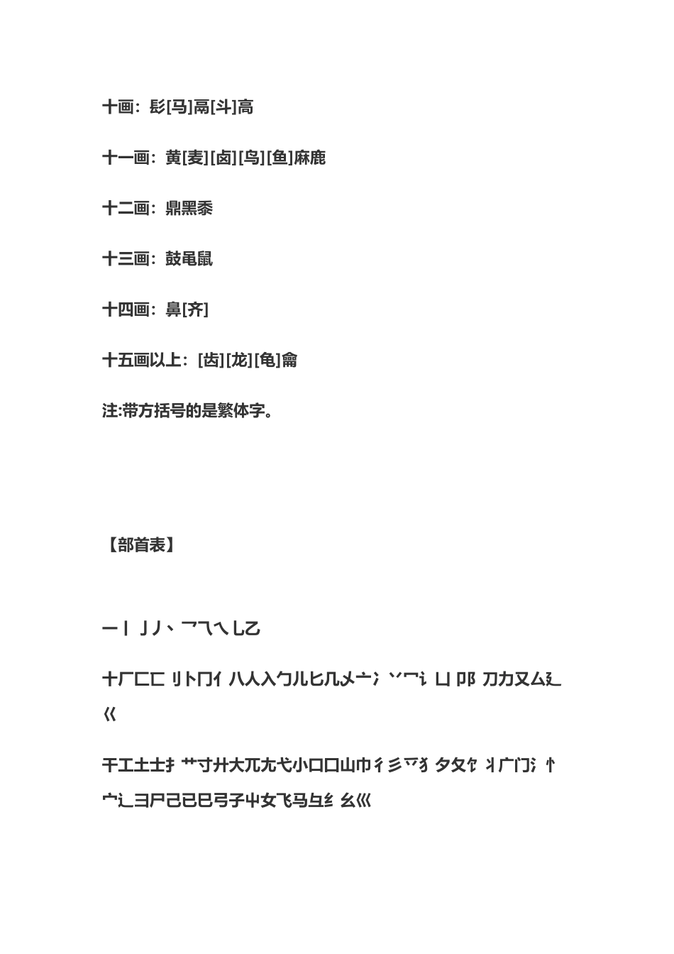 偏旁部首大全及名称10885_第3页