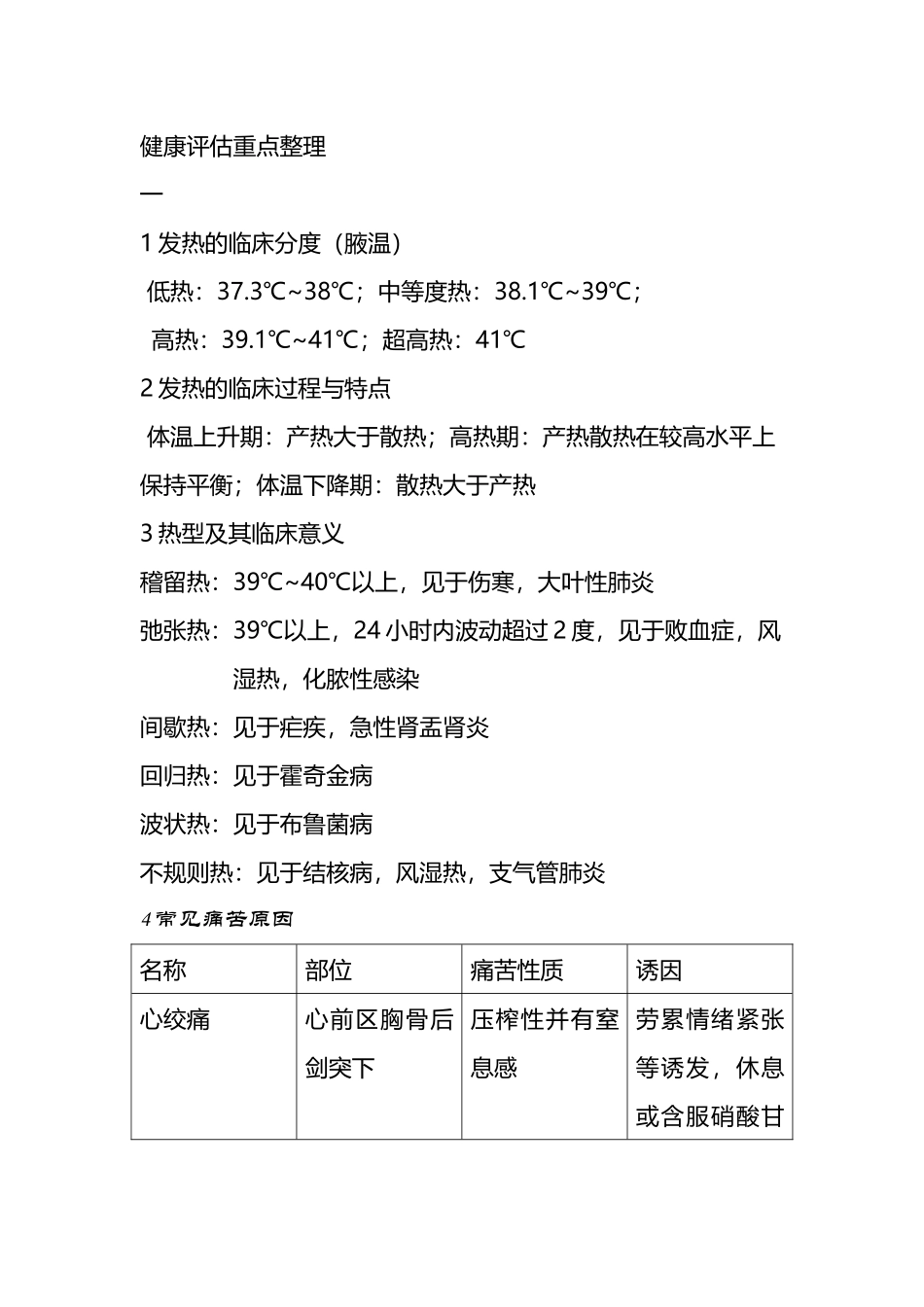 健康评估重点整理_第2页