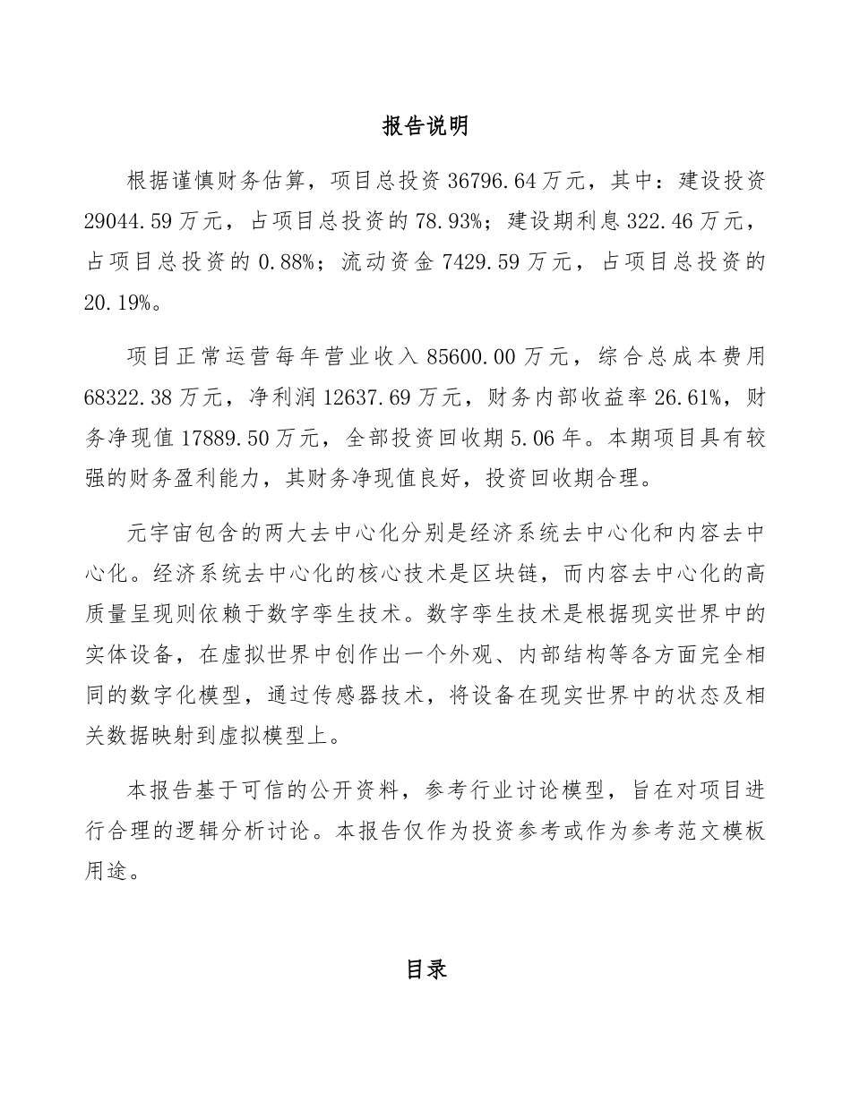 元宇宙项目策划方案_第3页