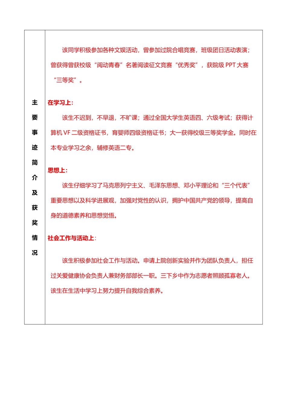 先进个人推荐审批表q_第3页