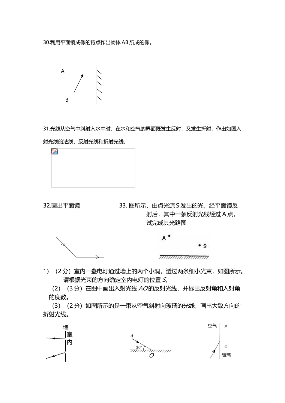光学作图专题训练_第3页