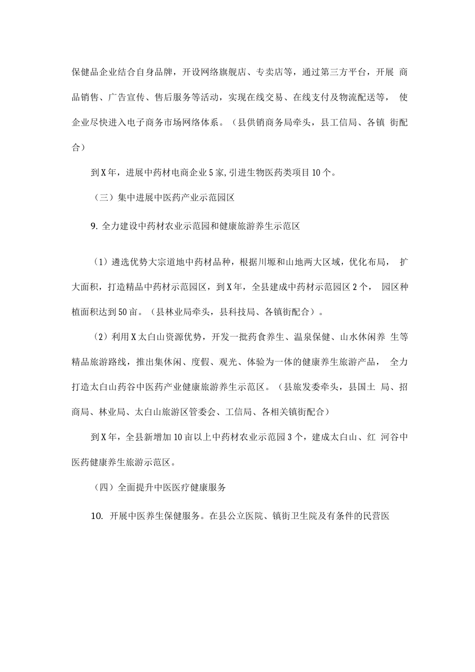 全县促进中医药产业发展实施意见_第3页