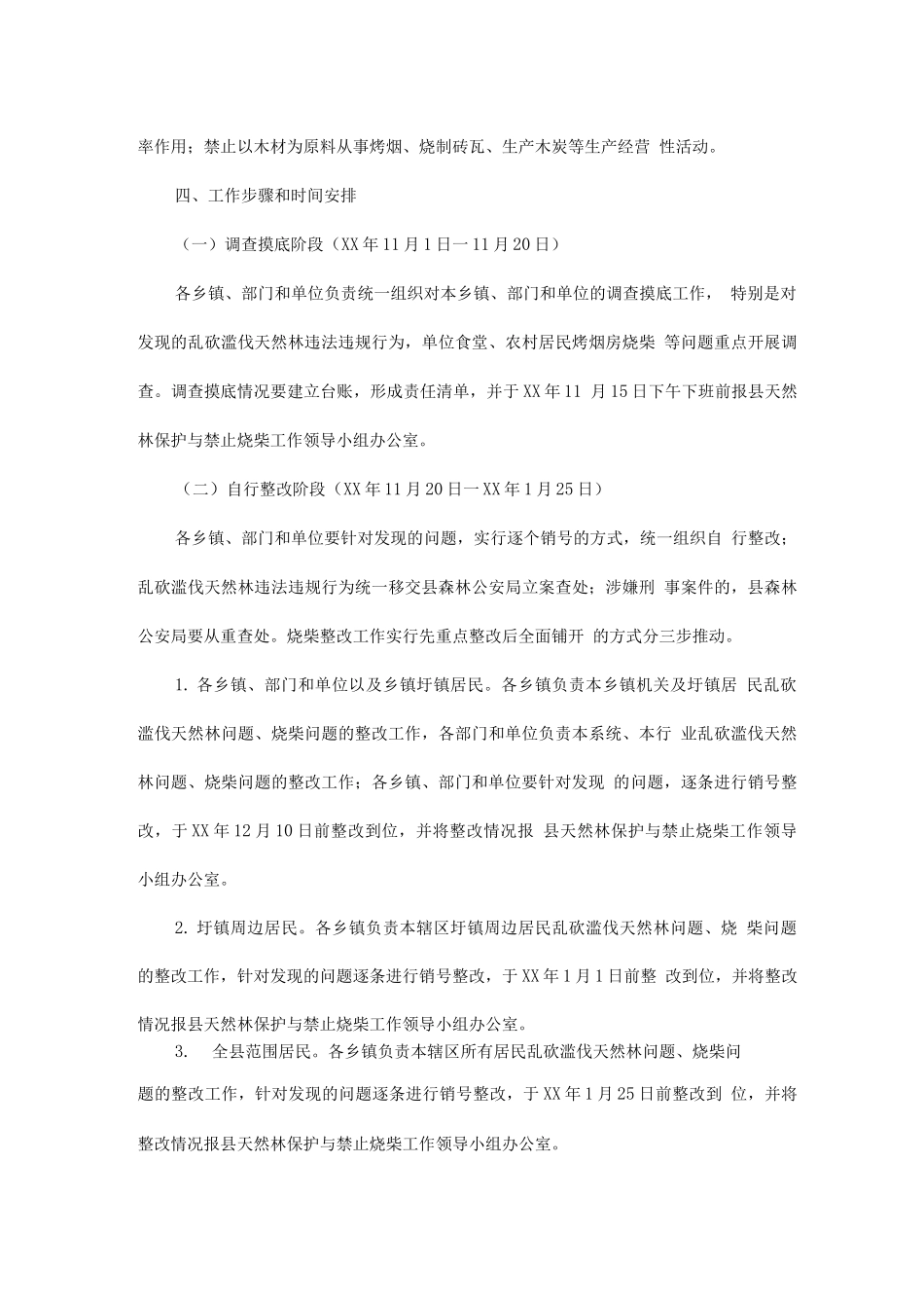 全县全面禁止烧柴加强天然林保护工作实施方案_第2页