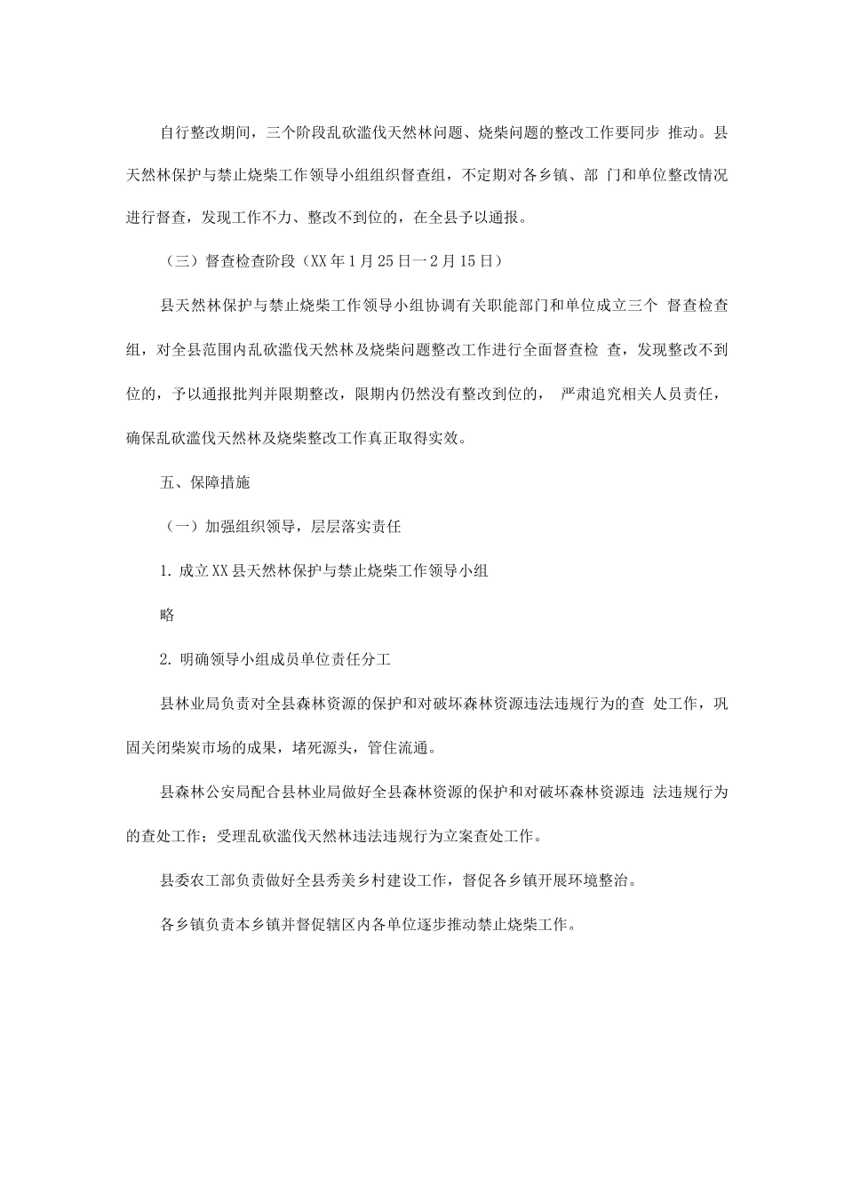 全县全面禁止烧柴加强天然林保护工作实施方案_第3页