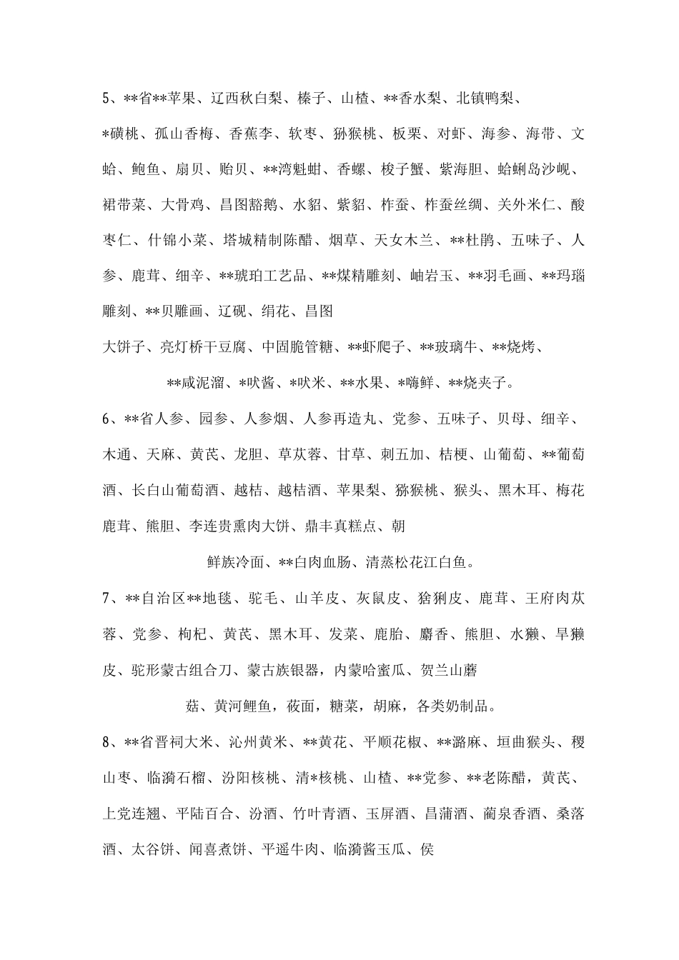 全国各个省市特产_第2页