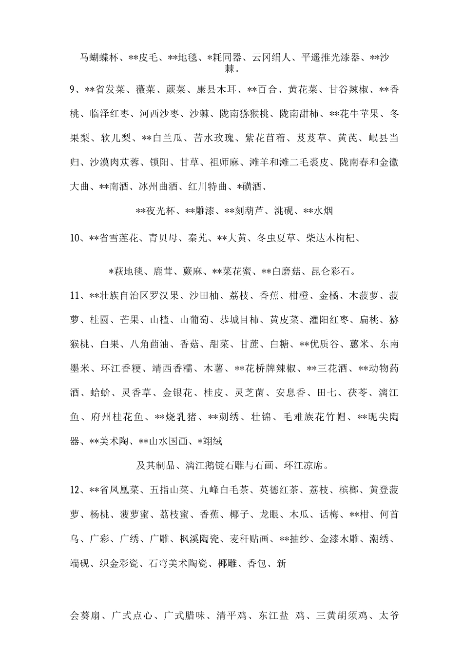 全国各个省市特产_第3页