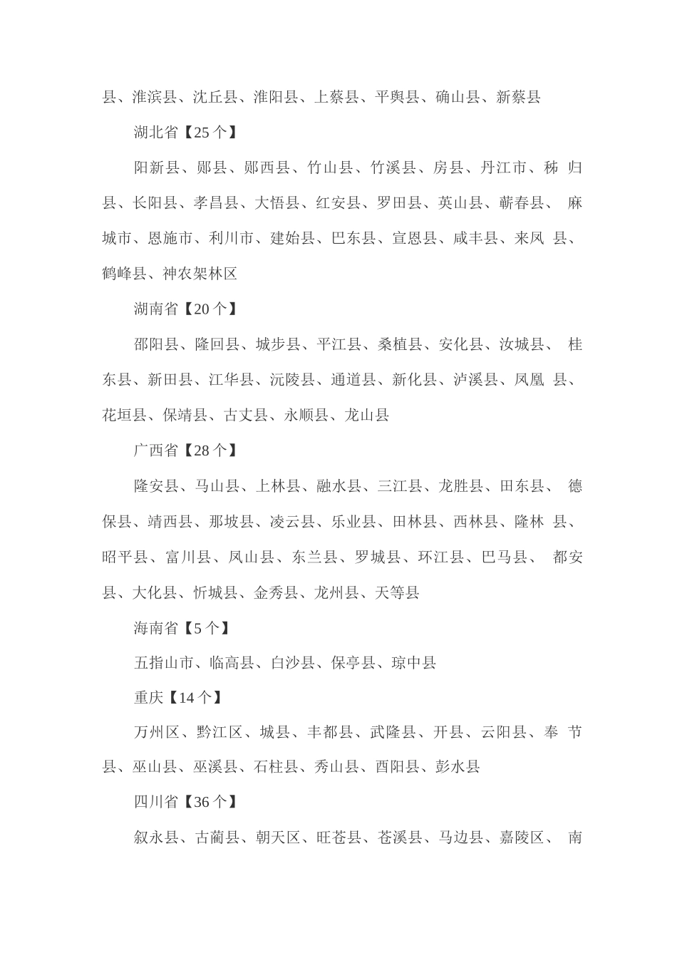 全国国家级贫困县名单_第3页