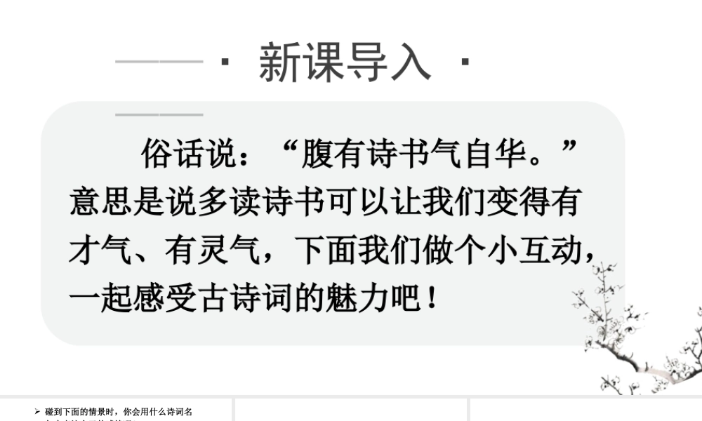 人教统编24版小学语文五年级上册第四单元12.古诗三首课件