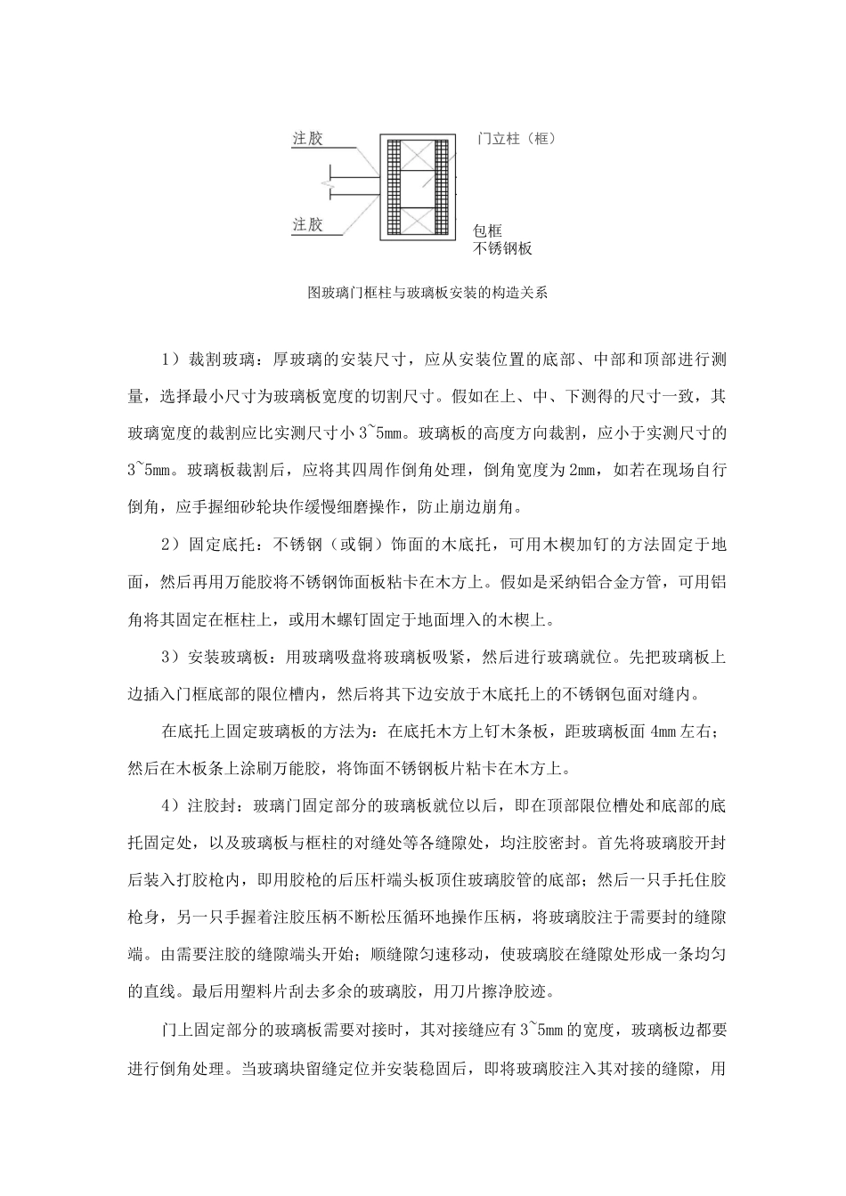 全玻门安装施工工艺标准_第3页